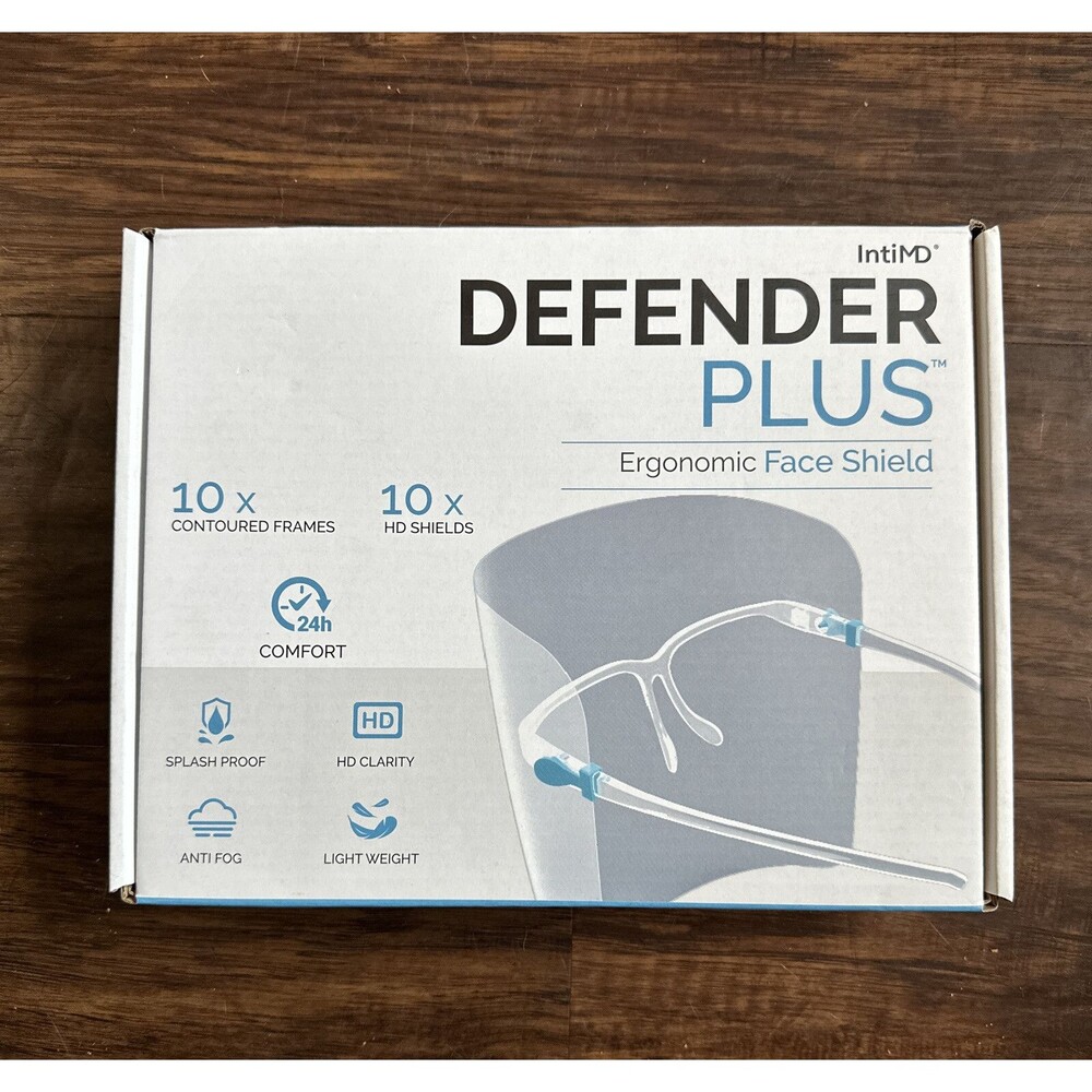 10 Full Face Shields Ergonomic Face Shields Splash Proof HD Clarity Anti-fog New